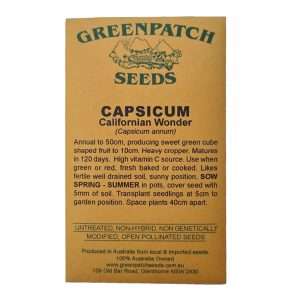 Green Patch Organic Seeds Capsicum California