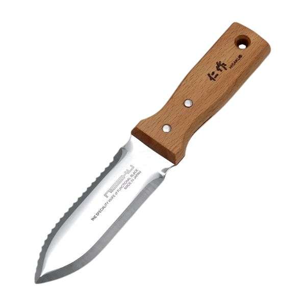 nisaku-short-wooden-hori-hori-knife-6200-qualitygardensupplies-01 - Quality Garden Supplies - Quality Garden Supplies
